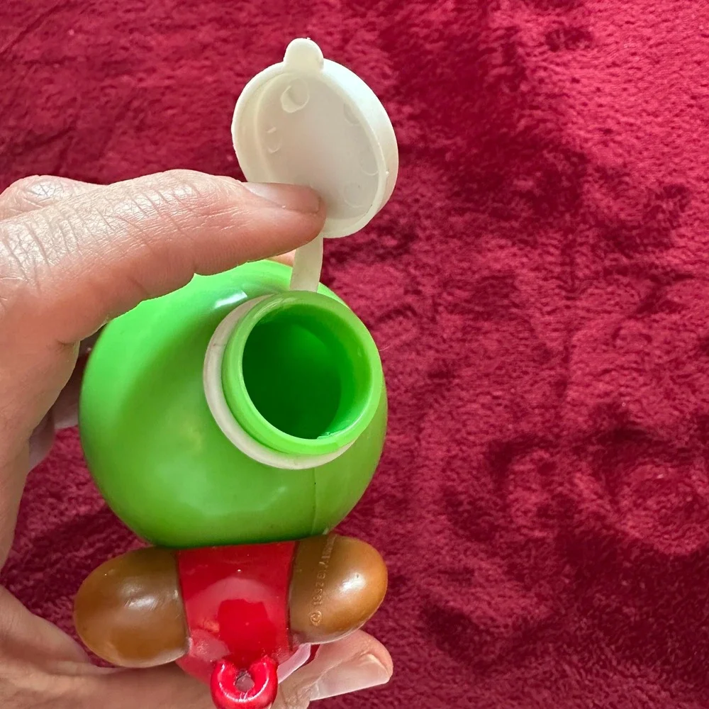 Vintage‎ Clancy the Christmas Mouse Candy Dispenser & Ornament Green Red 1992